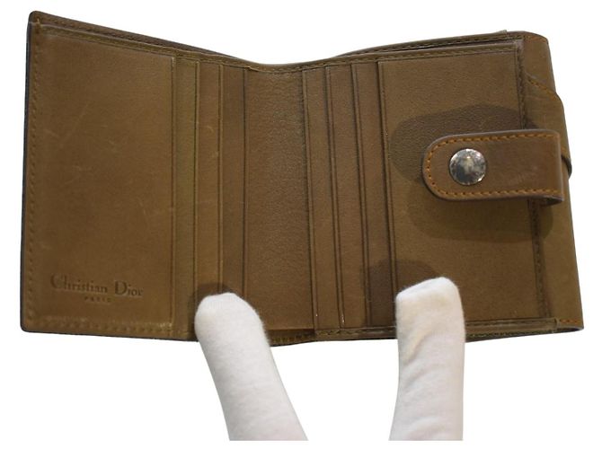 Cartera Dior Saddle Denim Cuero Khaki Castaño - vista 13