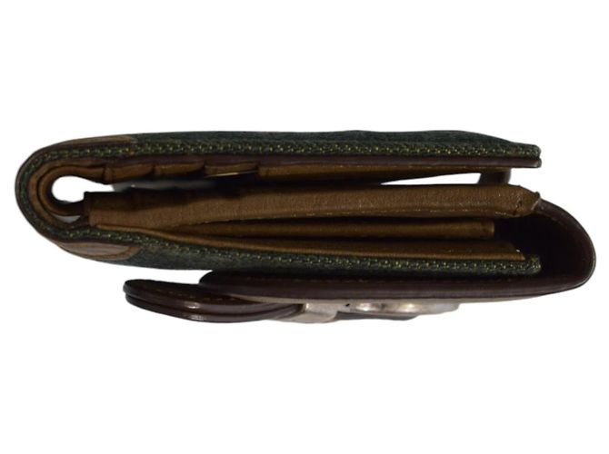 Cartera Dior Saddle Denim Cuero Khaki Castaño - vista 4