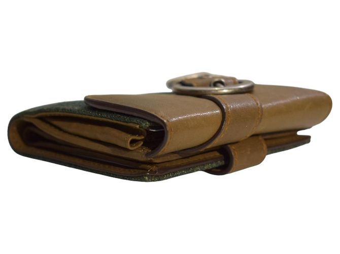 Cartera Dior Saddle Denim Cuero Khaki Castaño - vista 8