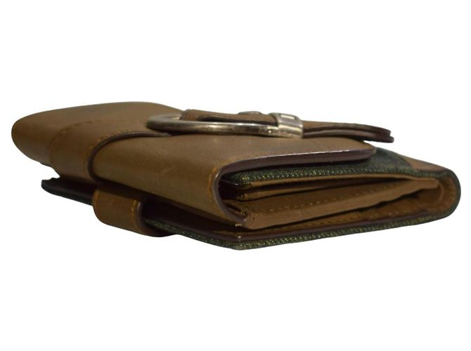 Cartera Dior Saddle Denim Cuero Khaki Castaño - vista 9