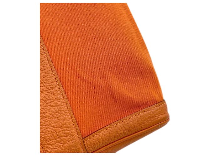 Hermès Borsa Hermes Garden Party PM Arancione - vista 11
