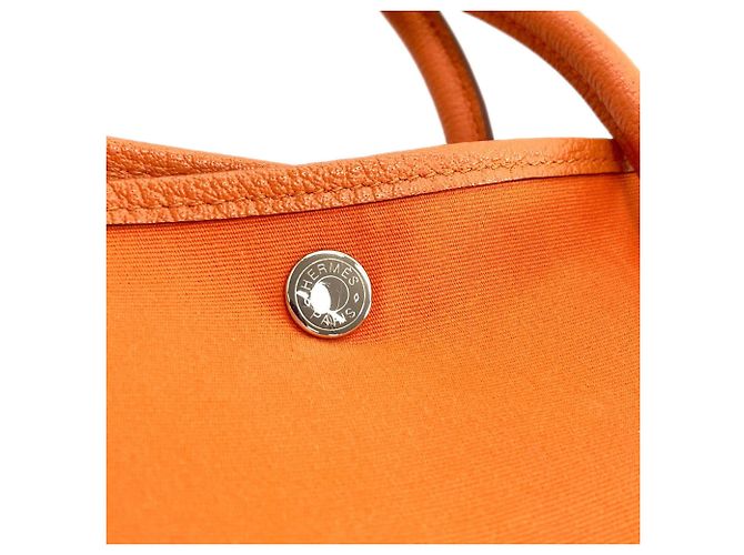 Hermès Borsa Hermes Garden Party PM Arancione - vista 12