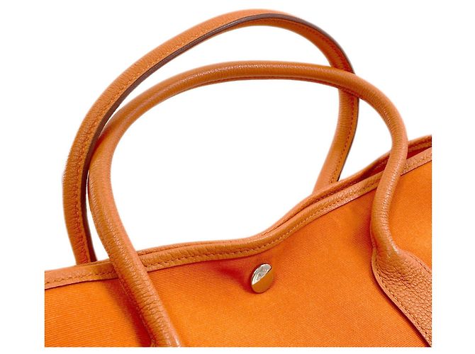 Hermès Borsa Hermes Garden Party PM Arancione - vista 13