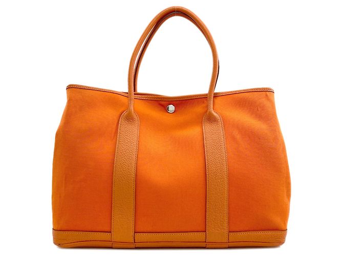 Hermès Borsa Hermes Garden Party PM Arancione - vista 2