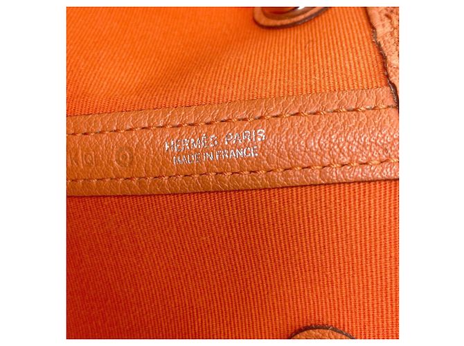 Hermès Borsa Hermes Garden Party PM Arancione - vista 6
