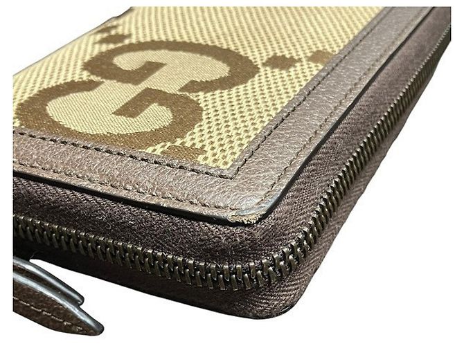 Cartera larga Gucci GG Canvas Bamboo Castaño - vista 7