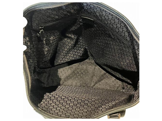 Borsa Tote Gucci GG Supreme Nero - vista 5