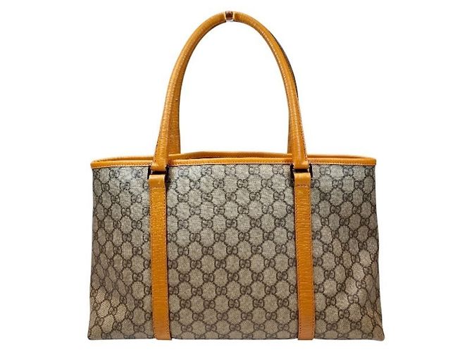 Borsa Tote Gucci GG Supreme Beige - vista 2