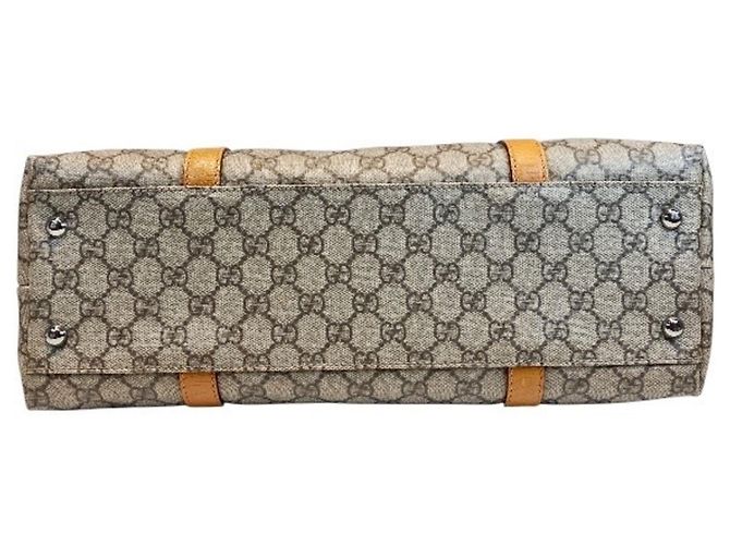 Borsa Tote Gucci GG Supreme Beige - vista 3