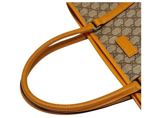 Borsa Tote Gucci GG Supreme Beige - vista 8