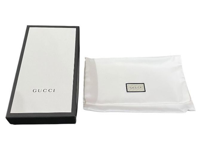 Portafoglio lungo con zip Gucci GG Supreme Bee Beige - vista 5