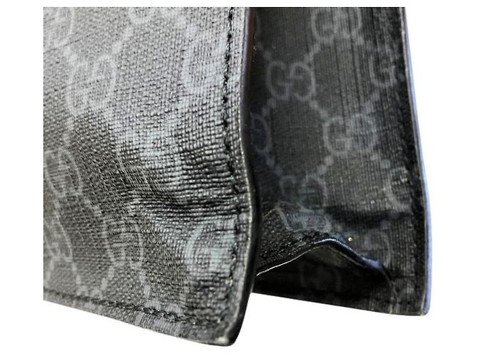 Borsa Tote Gucci GG Supreme Nero - vista 6