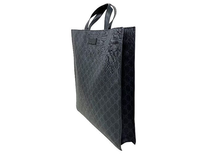 Borsa Tote Gucci GG Supreme Nero - vista 9