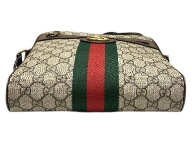 Borsa a mano e borsa a tracolla Gucci GG Supreme Ophidia Beige - vista 3