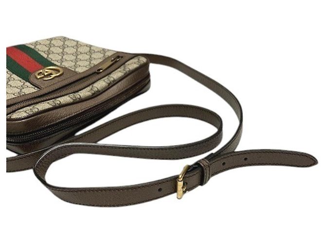 Borsa a mano e borsa a tracolla Gucci GG Supreme Ophidia Beige - vista 9