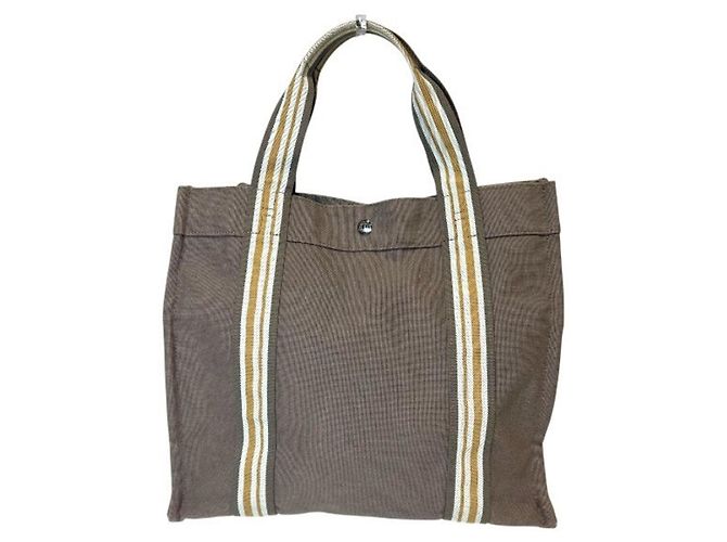 Hermès Hermes Nomade Sac de Plage PM Handtasche Tragetasche Braun Grau - Ansicht 2