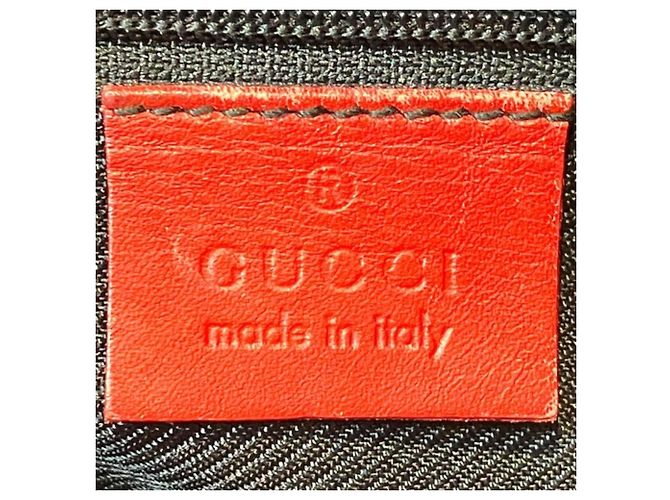 Borsa Tote Gucci GG Canvas Rosso Beige - vista 4