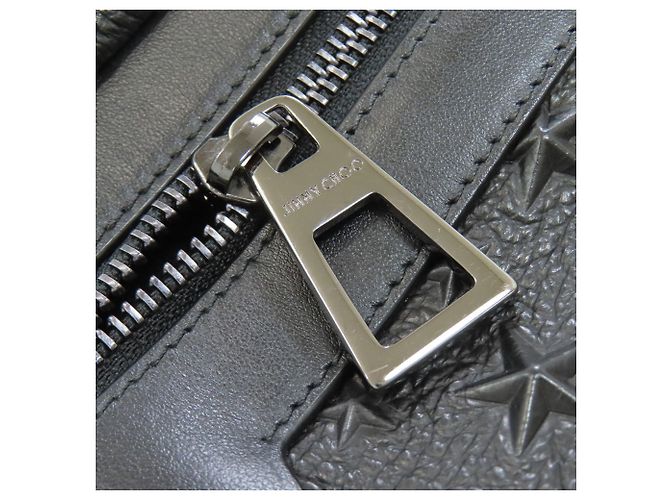 Jimmy Choo Star Embossed Leather Sling Bag Schwarz - Ansicht 11