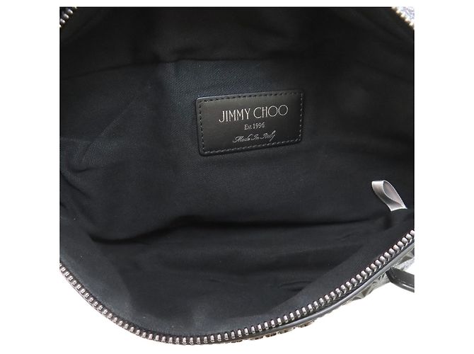 Jimmy Choo Star Embossed Leather Sling Bag Schwarz - Ansicht 5