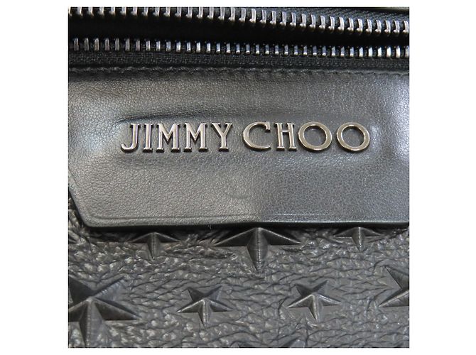 Jimmy Choo Star Embossed Leather Sling Bag Schwarz - Ansicht 9