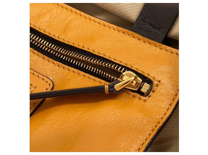Borsa 2-Way Marni bianca e gialla in pelle Bianco Giallo - vista 13