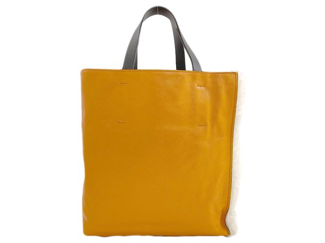 Borsa 2-Way Marni bianca e gialla in pelle Bianco Giallo - vista 2
