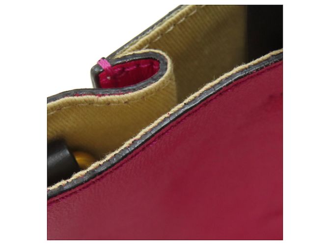 Borsa a 2 vie in pelle Marni Museo Lip Pattern Nero Rosa - vista 15