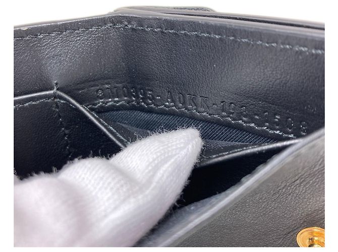Fendi F Micro Trifold Wallet Schwarz - Ansicht 8