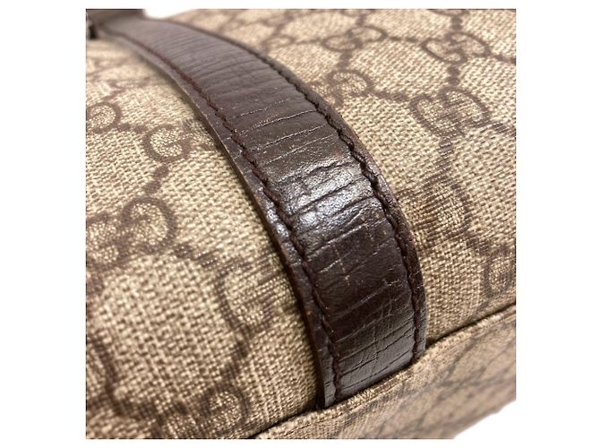 Borsa Tote Gucci 114595 GG Supreme Marrone - vista 12