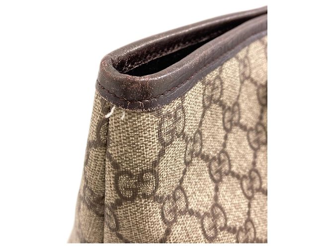 Borsa Tote Gucci 114595 GG Supreme Marrone - vista 15
