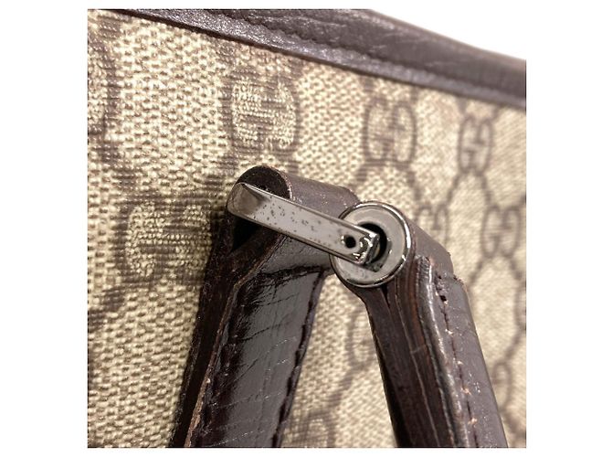 Borsa Tote Gucci 114595 GG Supreme Marrone - vista 16
