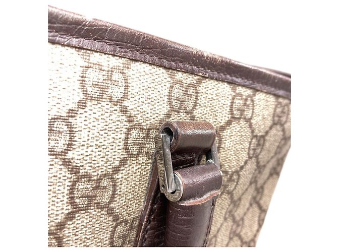 Borsa Tote Gucci 114595 GG Supreme Marrone - vista 17