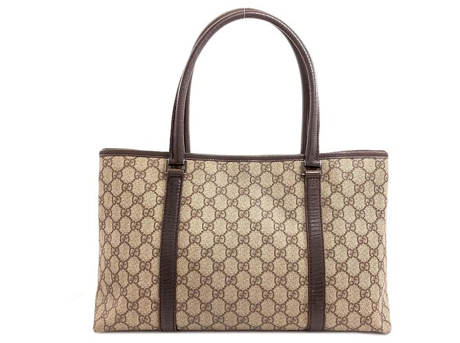 Borsa Tote Gucci 114595 GG Supreme Marrone - vista 2