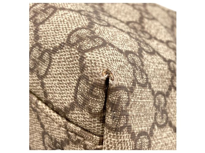 Borsa Tote Gucci 114595 GG Supreme Marrone - vista 20