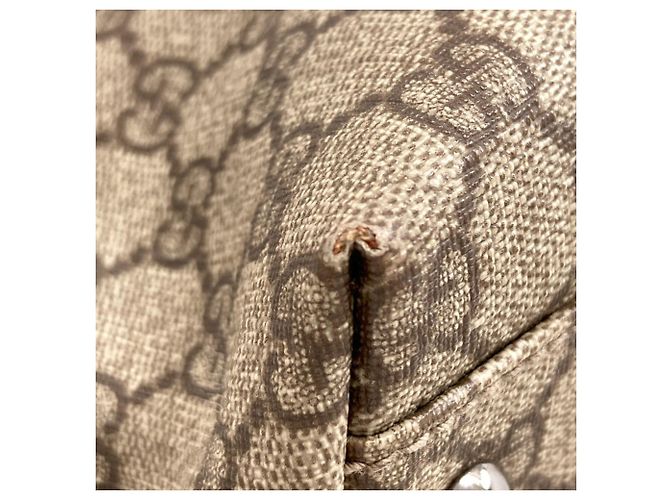 Borsa Tote Gucci 114595 GG Supreme Marrone - vista 21