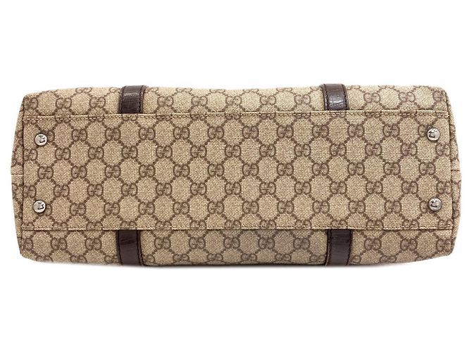 Borsa Tote Gucci 114595 GG Supreme Marrone - vista 4