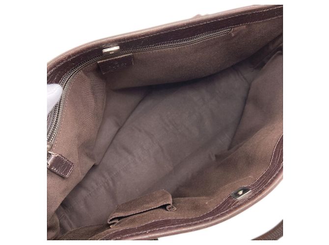 Borsa Tote Gucci 114595 GG Supreme Marrone - vista 5