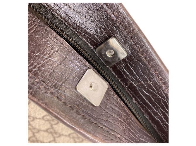 Borsa Tote Gucci 114595 GG Supreme Marrone - vista 8