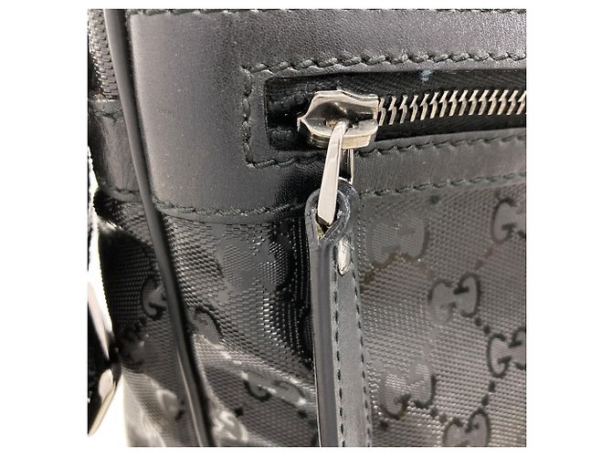 Borsa a Spalla Gucci 201448 GG Imprime Nero - vista 10