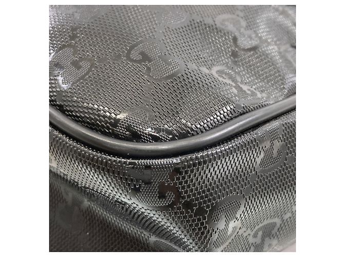Borsa a Spalla Gucci 201448 GG Imprime Nero - vista 18