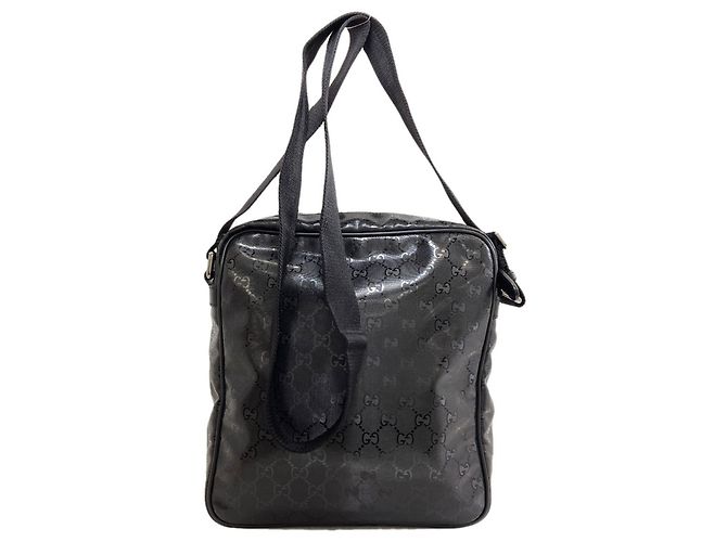 Borsa a Spalla Gucci 201448 GG Imprime Nero - vista 2