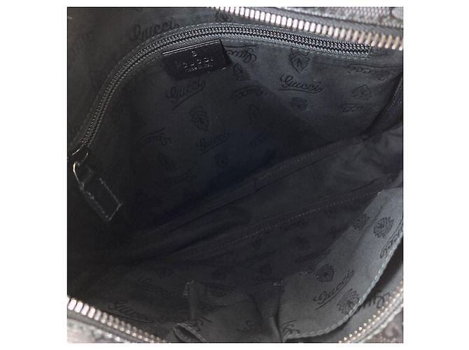Borsa a Spalla Gucci 201448 GG Imprime Nero - vista 5