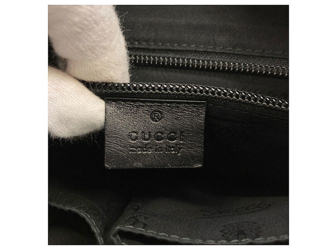 Borsa a Spalla Gucci 201448 GG Imprime Nero - vista 6