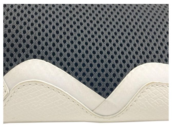 Borsa a 2 vie in mesh Longchamp Nero Bianco - vista 13