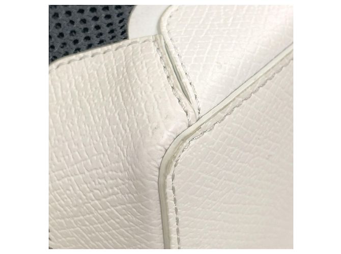 Borsa a 2 vie in mesh Longchamp Nero Bianco - vista 18