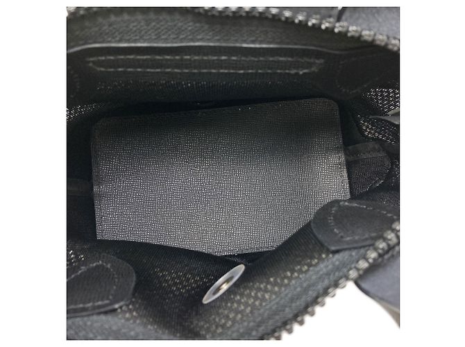 Borsa a 2 vie in mesh Longchamp Nero Bianco - vista 5