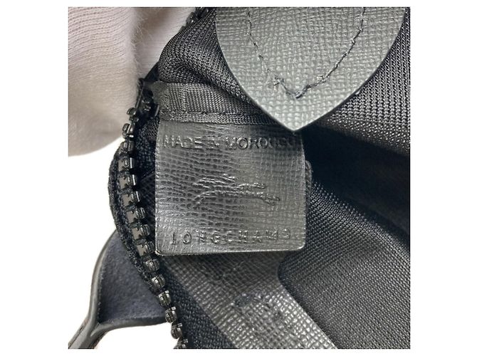 Borsa a 2 vie in mesh Longchamp Nero Bianco - vista 6