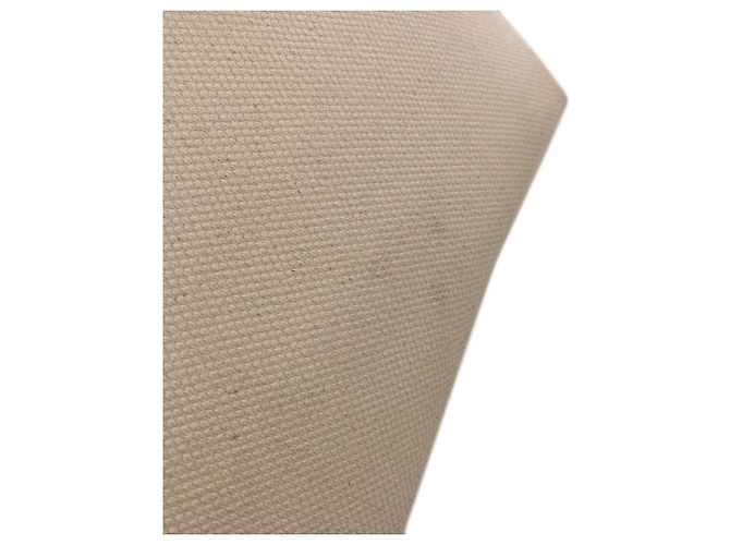 Céline Celine Horizontal Canvas Cabas Handtasche Braun Weiß - Ansicht 13