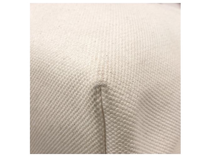 Céline Celine Horizontal Canvas Cabas Handtasche Braun Weiß - Ansicht 23