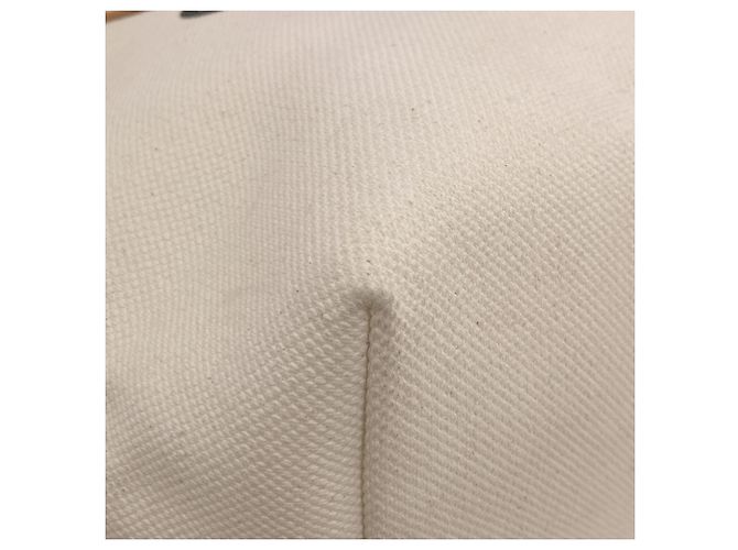 Céline Celine Horizontal Canvas Cabas Handtasche Braun Weiß - Ansicht 24